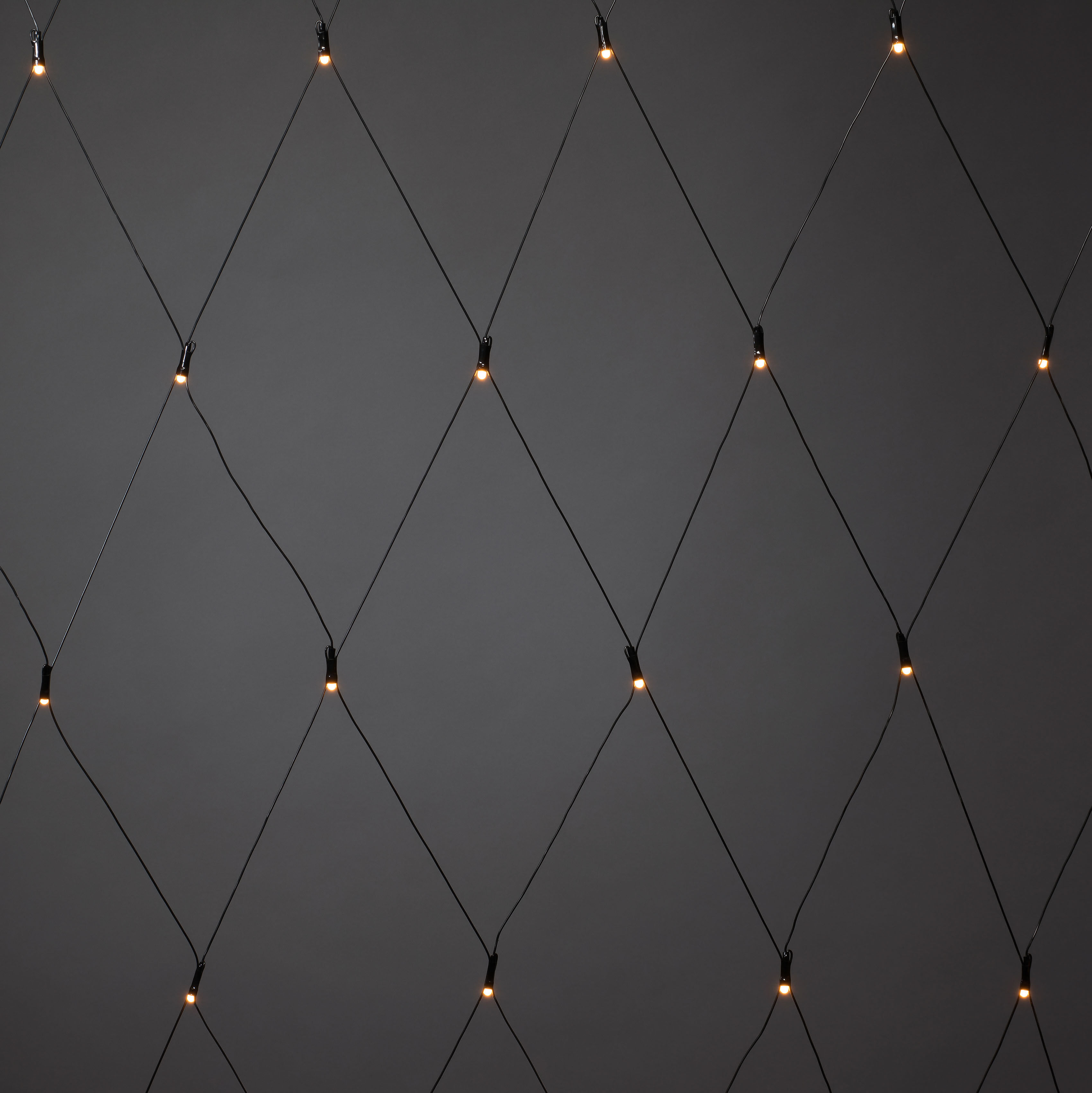 KONSTSMIDE LED-Lichternetz, Energieeffizienz: G (A-G), schwarz, Dioden 120 Stk. Flammen 120 Stk., Gesamtlänge 11,5m, Lichterketten, Micro LED Lichternetz, gefrostet, 120 bernsteinfarbene Dioden