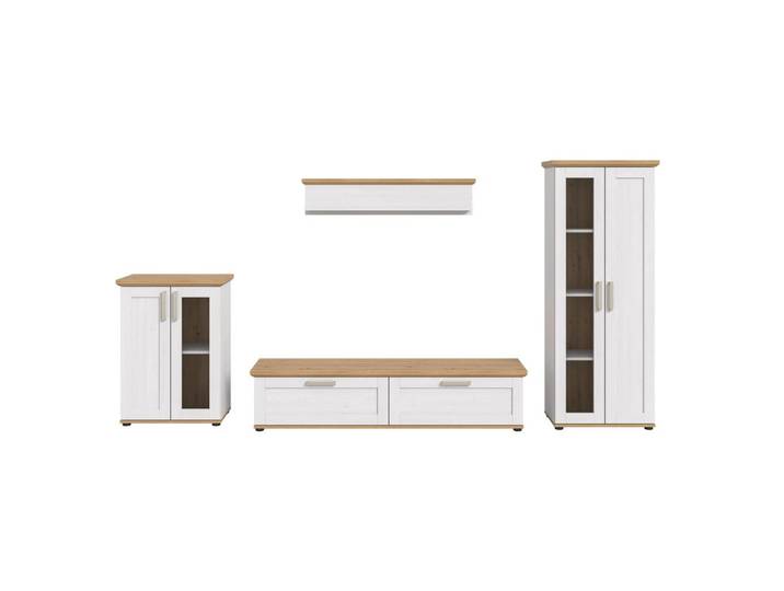 Wohnwand Verona Lärchefarben /Eiche Dekor B: 316cm