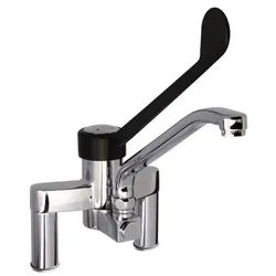 SARO 2-Loch-Armatur, Schwenkhebel, schwarz, Modell TESS