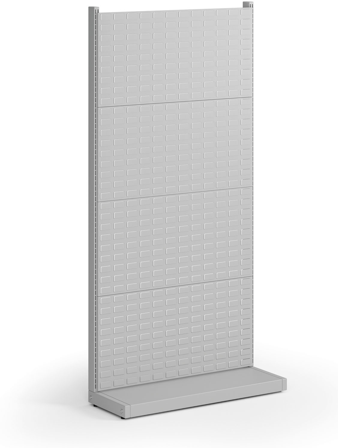 B2B Partner Perforierte Ständer, einseitig, 4x Boxpaneel, 960 x 385 x 1964 mm