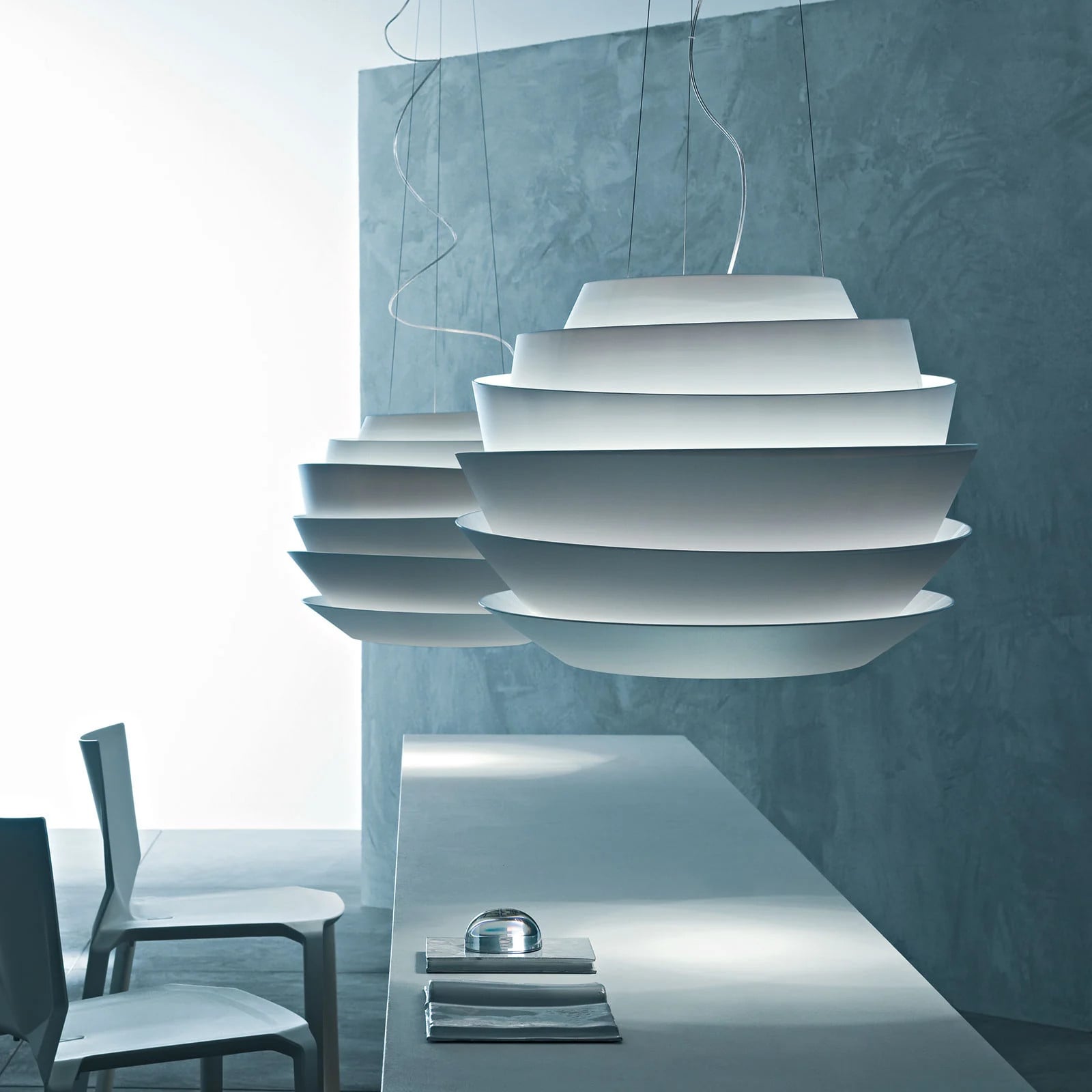 Foscarini Le Soleil LED hanglamp DALI dimbaar wit