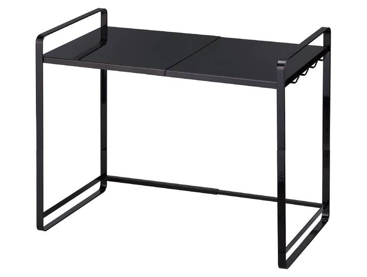 YAMAZAKI 3131 Tower Extendable Rack, Black, Steel, 47.575 x 35 x 50 cm