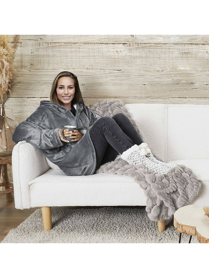 HYGGE Hoodie in Grau - onesize