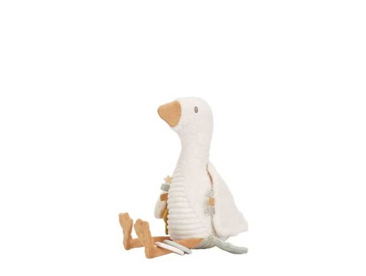 Little Dutch Newborn Naturals Activiteitenknuffel Little Goose