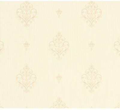 Galerie Wallcoverings Neapolis 3 Fleur-De-Lis Medallion Design Vinyl on Paper Embossed Wallpaper Roll