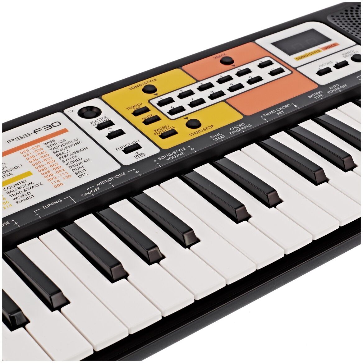 Yamaha PSS-F30 Teclado Infantil 120 Sons 114 Estilos 20 Músicas