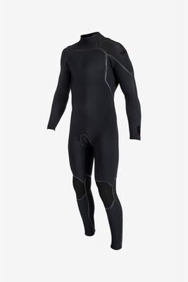 O'Neill s Hyperfreak Fire 3/2mm+ Back Zip Full Wetsuit in Black, Size XL