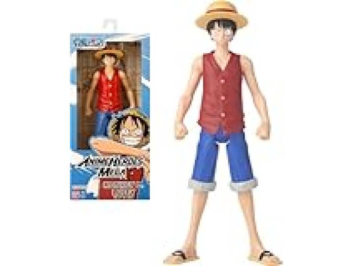 BANDAI - Anime Heroes - One Piece - Figurine Anime Heroes Mega 30 cm Luffy - Grande Figurine articulée Luffy - Licence Officielle One Piece - Jouet Enfant 4 Ans et + - 38331