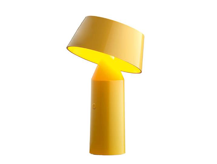 LED-Tischleuchte Bicoca Marset gelb, Designer Christophe Mathieu, 22.5 cm