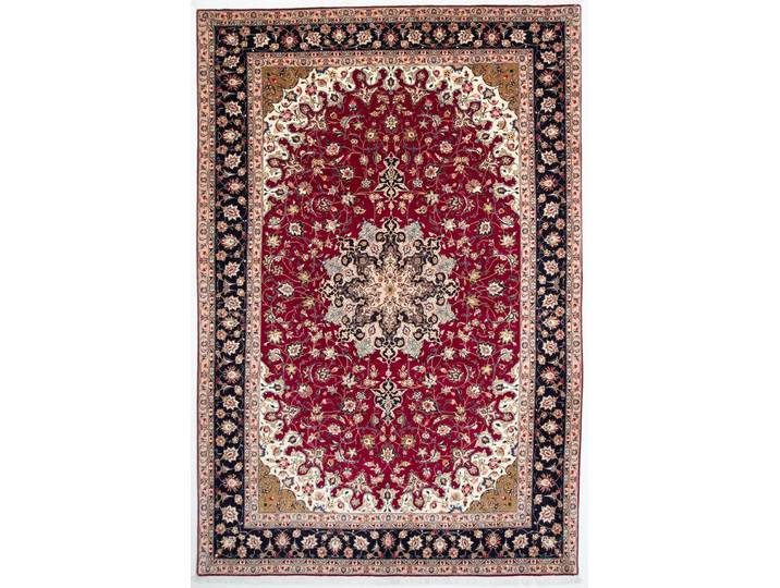 Täbriz 50Raj Teppich 204x309 Handgeknüpft Orientteppich Perserteppich Wolle mit Seide