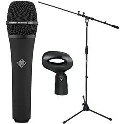 Telefunken M80 Black Mikrofon mit Mikrofonständer, Mikrofon