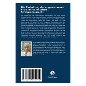 Umbreit Die Einhaltung der angemessenen Frist im ruandischen Strafprozessrecht (69181739)