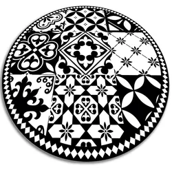 VINYL TEPPICH Ø150 cm Portugiesisches Muster
