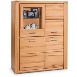 Elfo Highboard Tabea Holz Braun Kernbuche