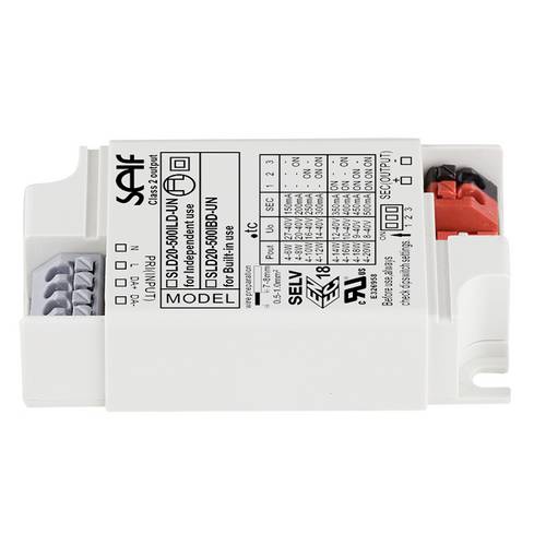 Self Electronics SLD20-500IBD-UN LED-Trafo 20W 0.5A 8 - 40V dimmbar 1St.