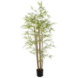 Kunstpflanze Bambus 150 cm Kunststoff Grün L (Large)