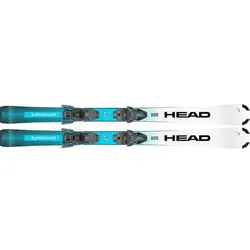 HEAD Kinder All-Mountain Ski Supershape + JRS 7.5 GW CA, Größe 160 in Weiß Weiß