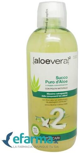 ALOEVERA2 Zuccari Aloevera 2 Succo Puro Di Aloe Concentrato 1 Litro