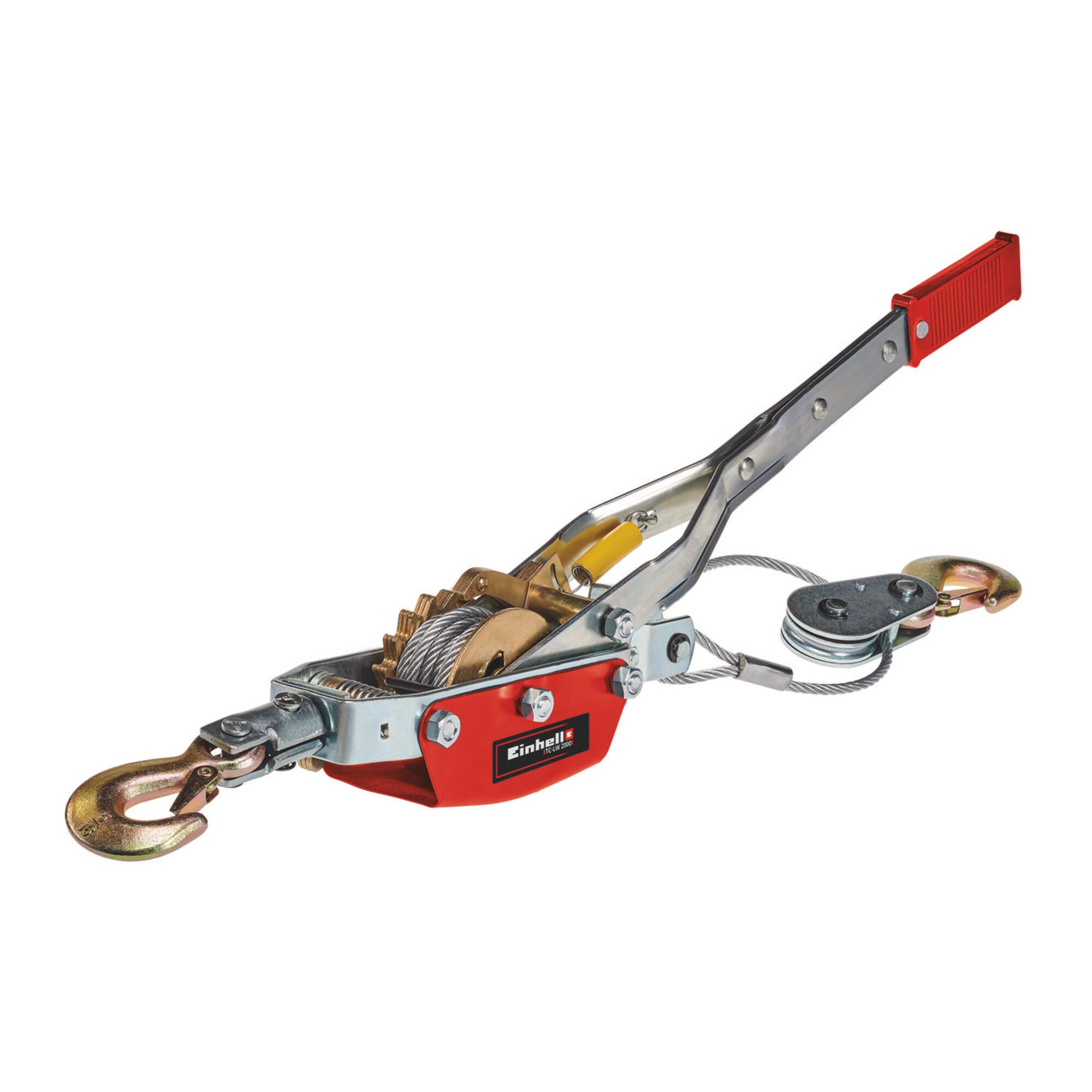 Einhell TC-LW 2000 Handhebelseilzug mit Umlenkrolle und Lasthaken, 2260150)