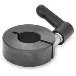 Geschlitzte Stellringe, Stahl / Aluminium, mit verstellbarem Klemmhebel (706.4-20-B6-ST)