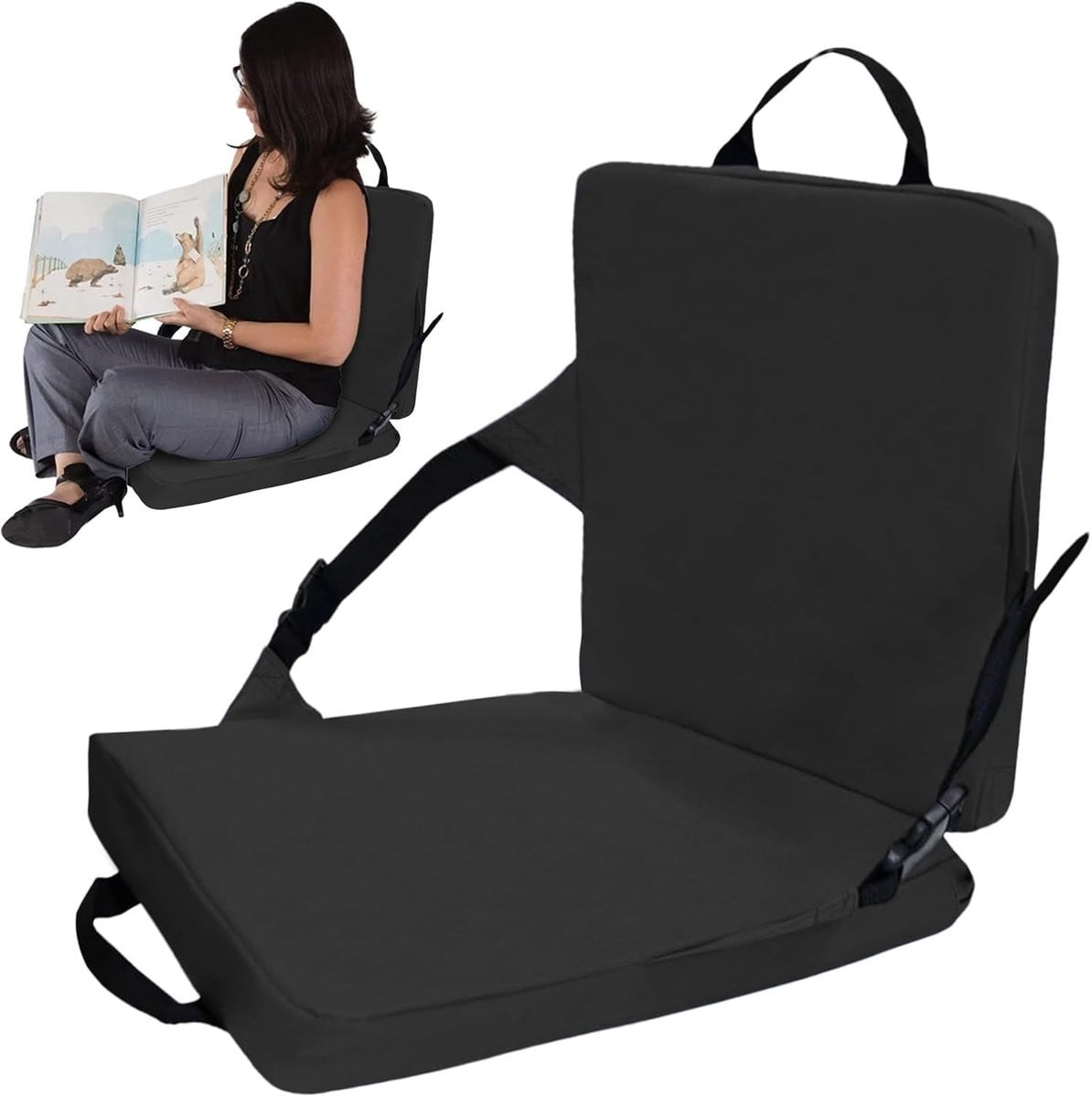 Draagbare stadionstoelen met rugsteun voor tribunes, camping en outdoor activiteiten