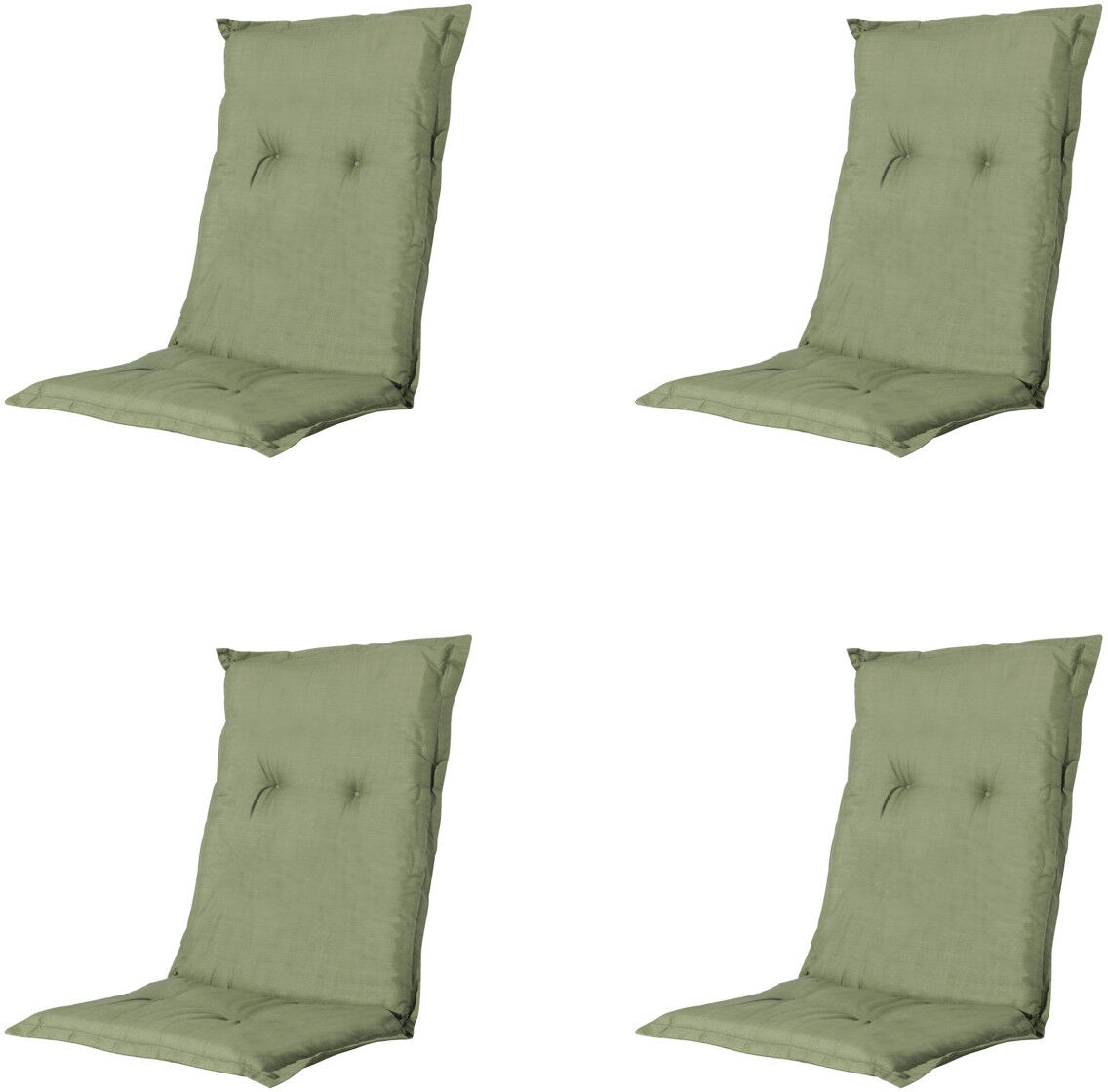 Madison Niederlehner-Auflage Basic grün 105 x 50 cm 4er-Set