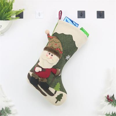 Snug & Styled Cozy Santa Christmas Stocking Gift Bag Hanging Tree Decoration a