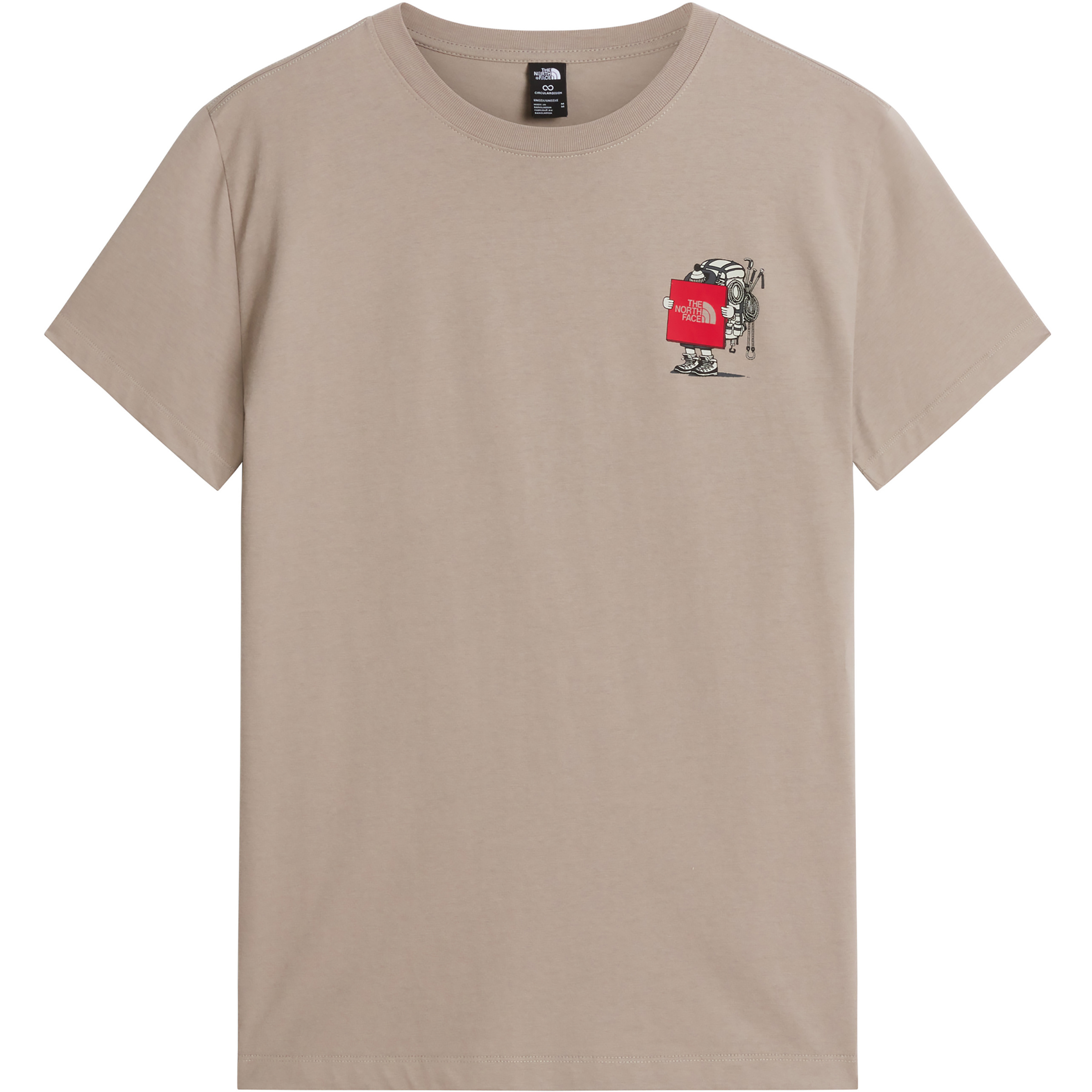 The North Face Gear Up Get Out Graphic Herren T-Shirts beige Größe M Lifestyle Atmungsaktiv