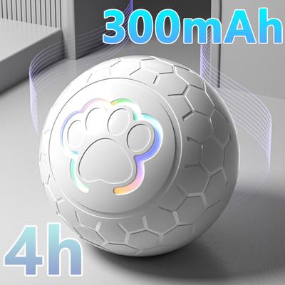 On Spot Shop USB Automatic Bouncing Smart Dog Toy Ball, Electronic Interactive Pet Toy Ball With Rolling Motion & RGB Lights orange 300mah