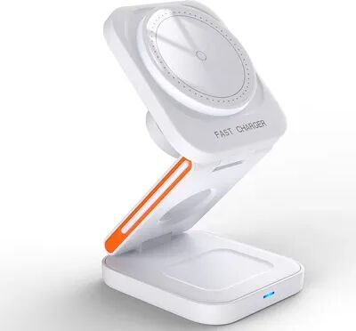Lush Living Finds Magnetic Wireless Charger Station For IPhone And Apple Watch white