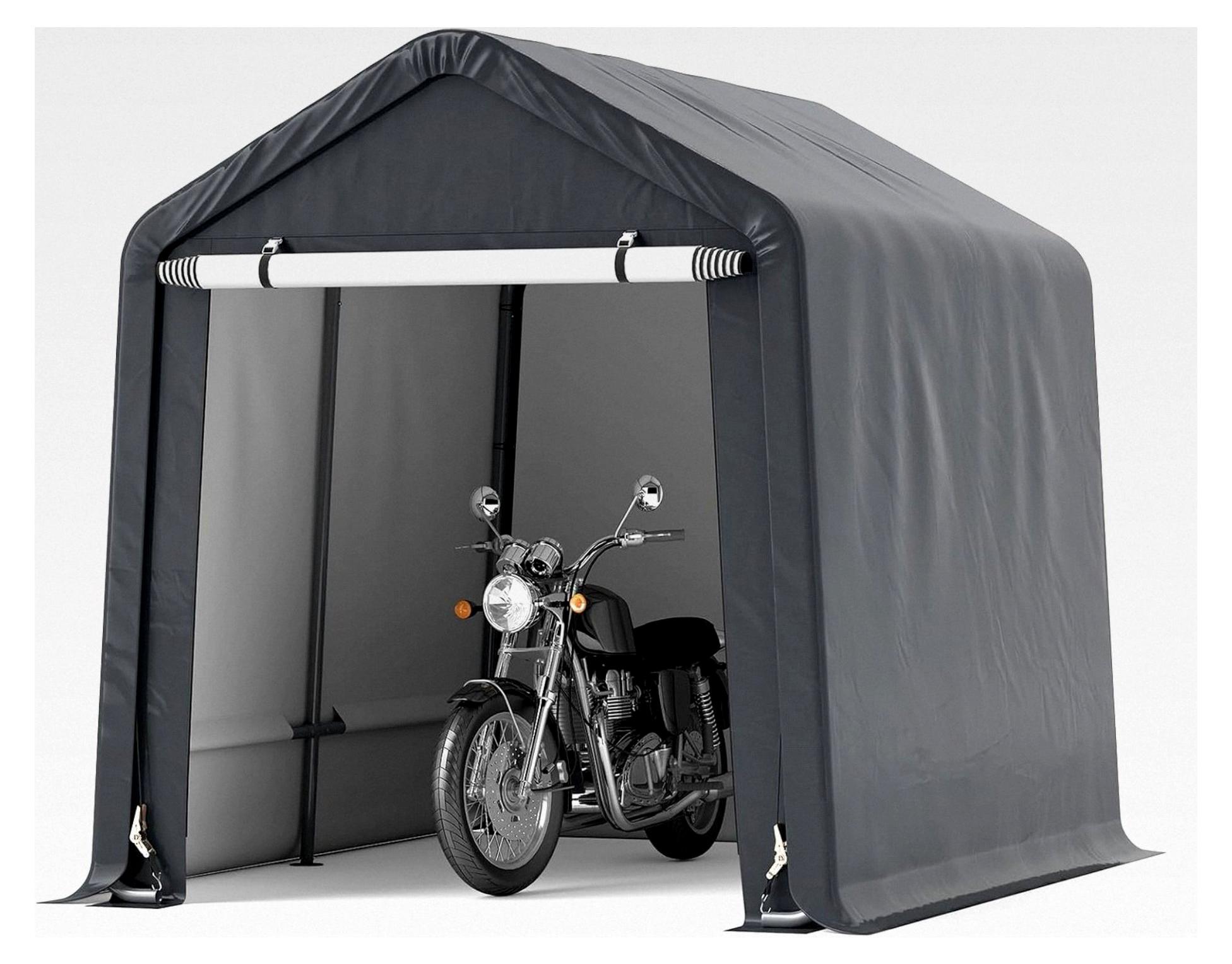 Gerätehaus 195x240x214cm, Fahrradgarage, Geräteschuppen, Zeltgarage, Garagenzelt, Gartenschuppen, Lagerzelt, Fahrradschuppen, Gerätezelt, Aufbewahrungsgarage, Allzwecküberdachung