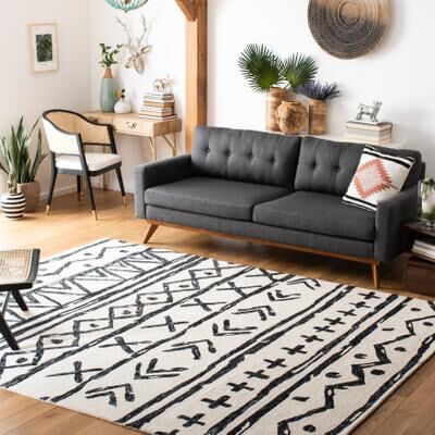 SAFAVIEH Handmade Metro Elixabete Modern Tribal Wool Rug