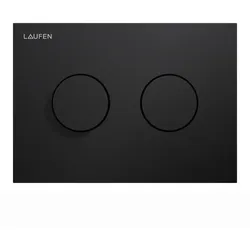 LAUFEN INEO Betätigungsplatte Groove, für WC-Element, Zweimengenbetätigung, H9001177160001, Farbe: Schwarz Matt
