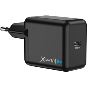 XLayer USB-Ladegerät 219571 Universal, 20 Watt, 1x USB-C, 1 Port, Schnellladegerät