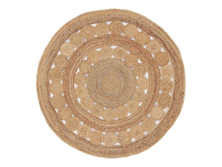 Tapis en jute Dana Beige 150 x 150cm 100 % jute