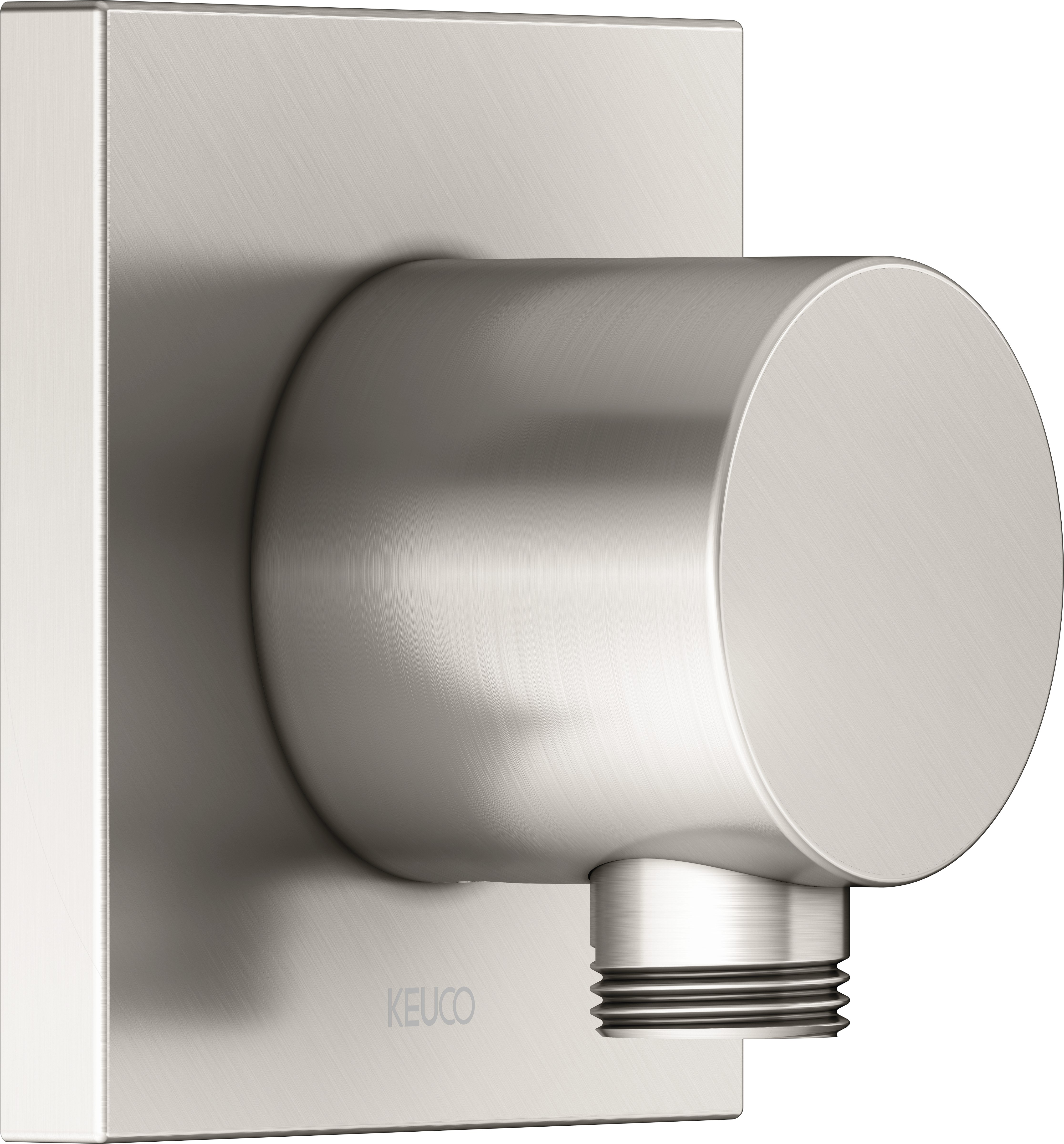 Keuco IXMO raccord de tuyau 59547050002 nickel brossé, rosace carrée