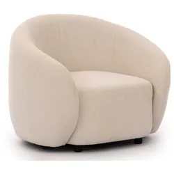 SESSEL Roundi Cremeweiß Bouclé