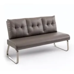 [de]sign & more Bank Alessandria Stoff Braun