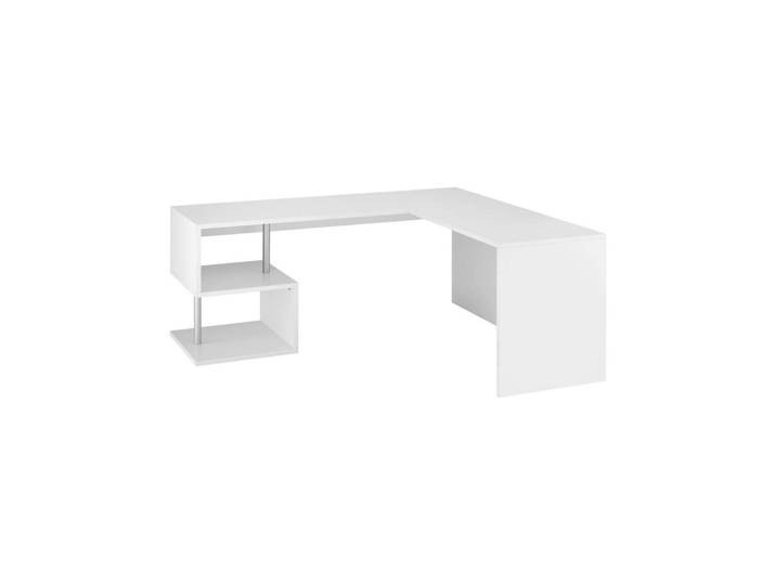 Bureau effet bois blanc 160x60 cm