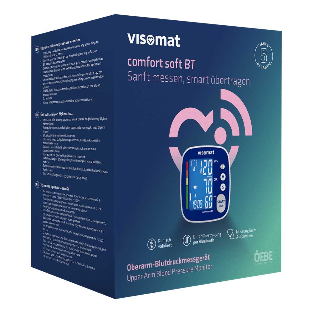 Uebe Medical GmbH Visomat Comfort Soft Bluetooth Blutdruckmessgerät 18701565