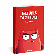 Edubini Gefühlstagebuch für Kinder - Rot - deutsch 301437