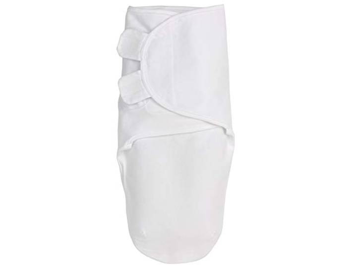 MEYCO Baby Pucktuch 0-3M. Pucksack Swaddle 1,0TOG Neugeborene White 100 % Baumwolle - Oeko Tex zertifiziert - Pucksack - weicher Schlafkomfort - atmungsaktiv & feuchtigkeitsabsorbierend
