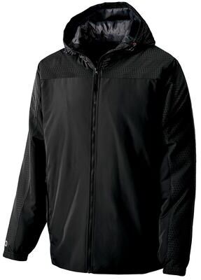 Holloway 229017 Bionic Hooded Jacket in Black/Carbon size Medium   Polyester