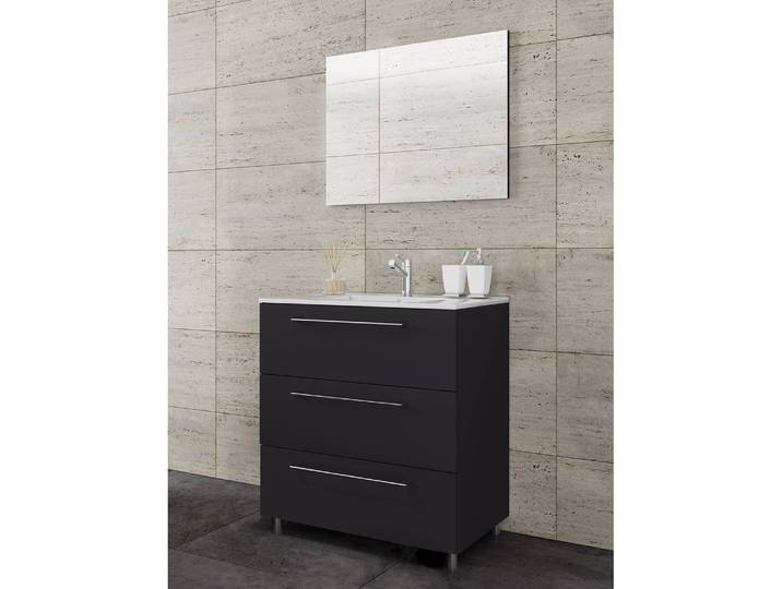 Salle de bain Melville III 3 éléments 60cm Noir/Noir