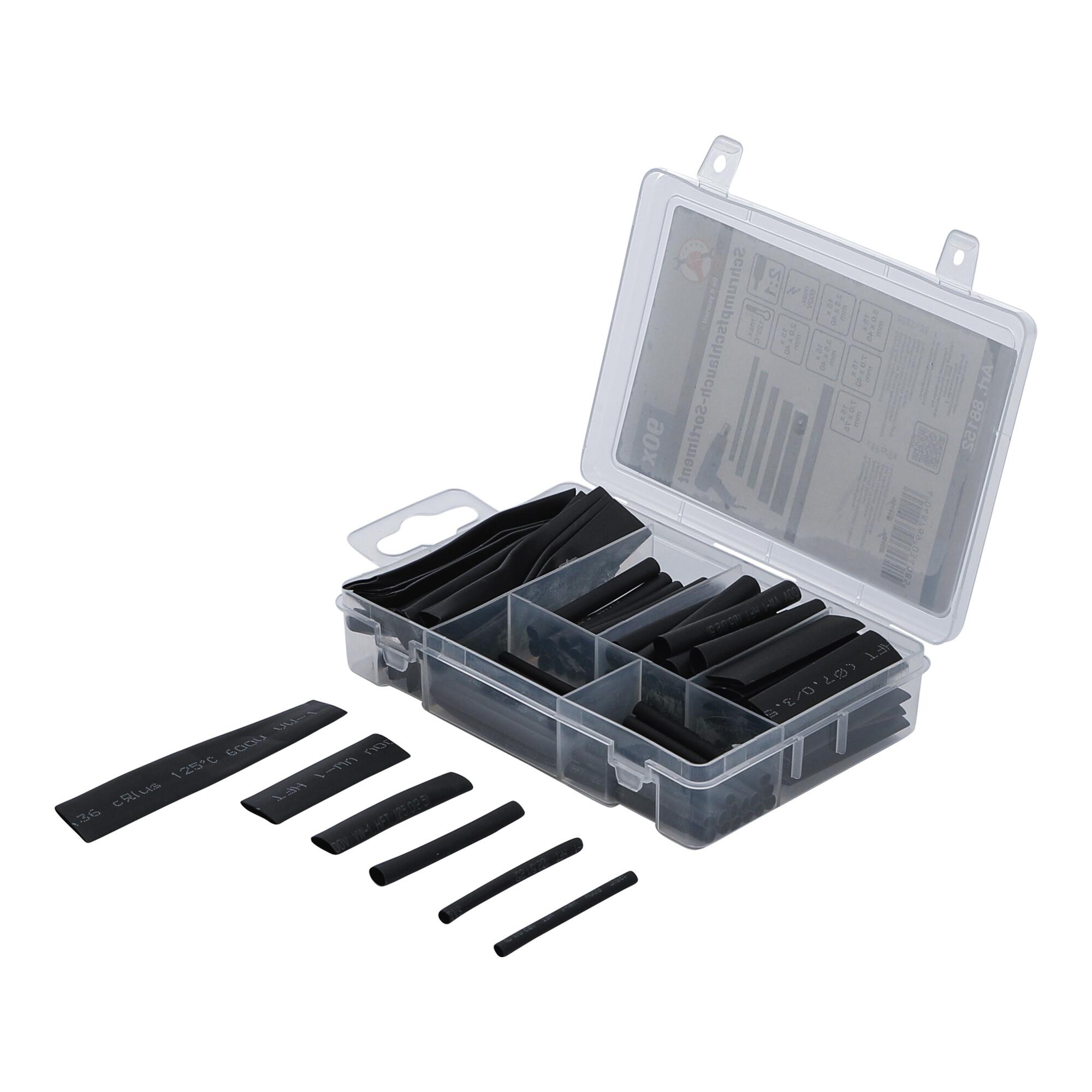 BGS Do it yourself Schrumpfschlauch-Sortiment schwarz 90-tlg. (88152)