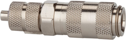 Riegler Raccord rapide NW 2,7, MS nickelé, raccord tuyau 4x3 (243.08/7-N)