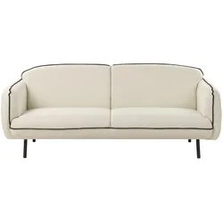 3-SITZER-SOFA hellbeige/schwarz Tonsberg