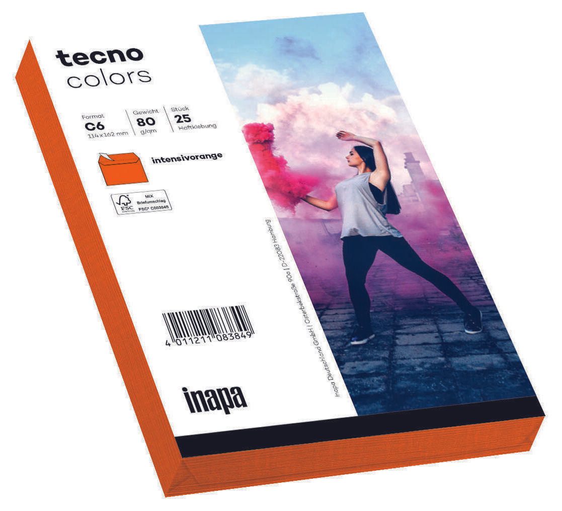 tecno Briefumschläge DIN C6 ohne Fenster haftklebend 2100081635