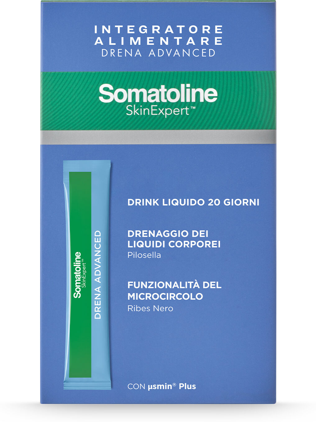 OLYOS ITALIA Srl Somatoline Skin Expert Drena Advance Integratore Drenante, 20 stick