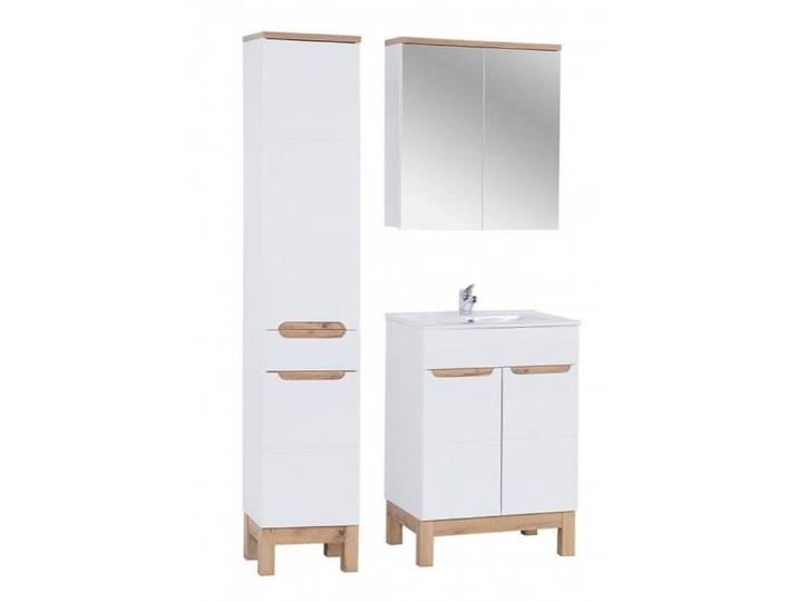 Ensemble meubles de salle de bain complet - Blanc - 60 cm - Cintra White